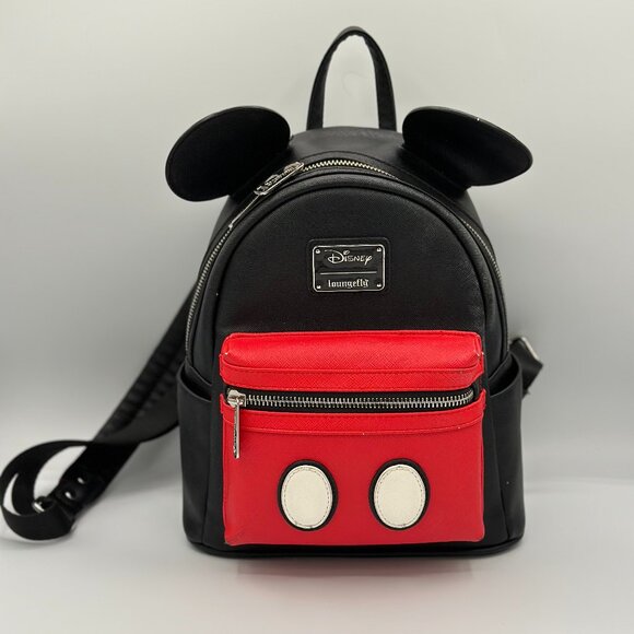 Loungefly Handbags - Loungefly: Disney Mickey Mouse Mini Faux Leather Backpack